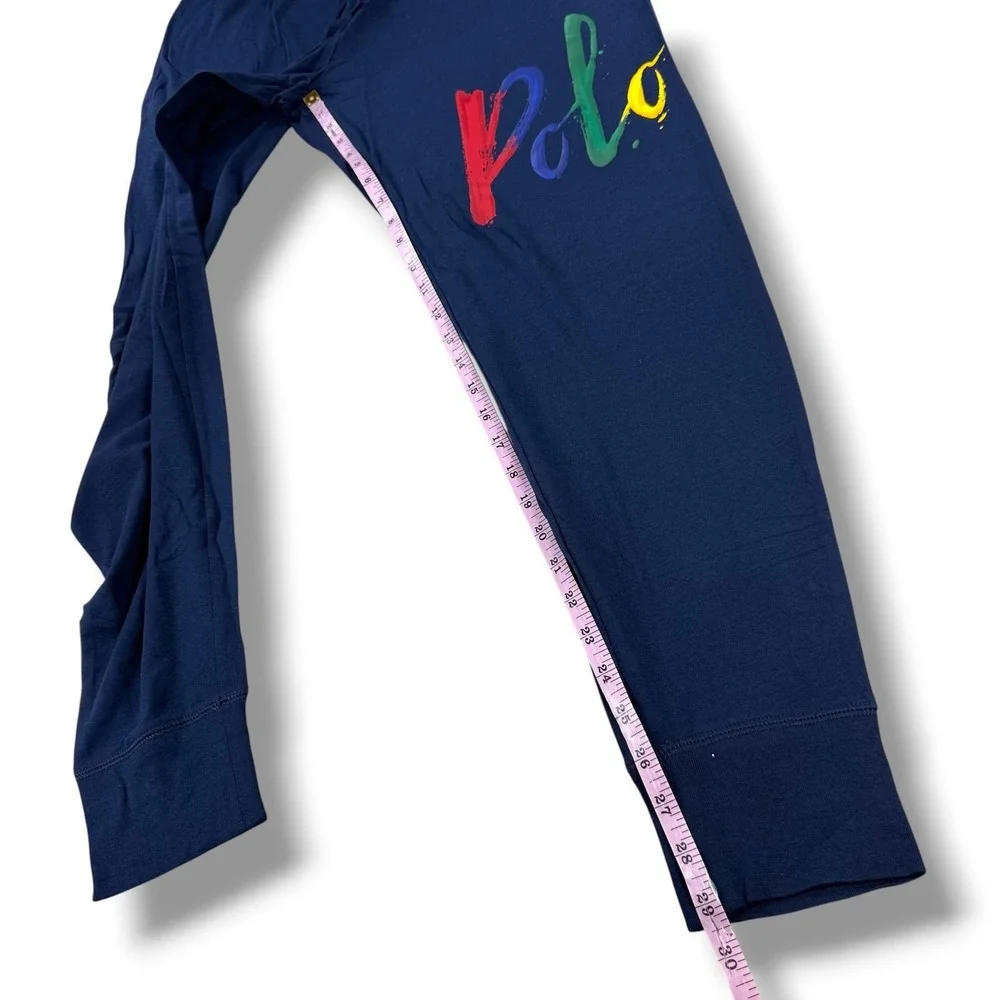 Polo‎ Ralph Lauren Mens 2-Piece Pajama Set Blue Tee Navy Joggers Size Medium M